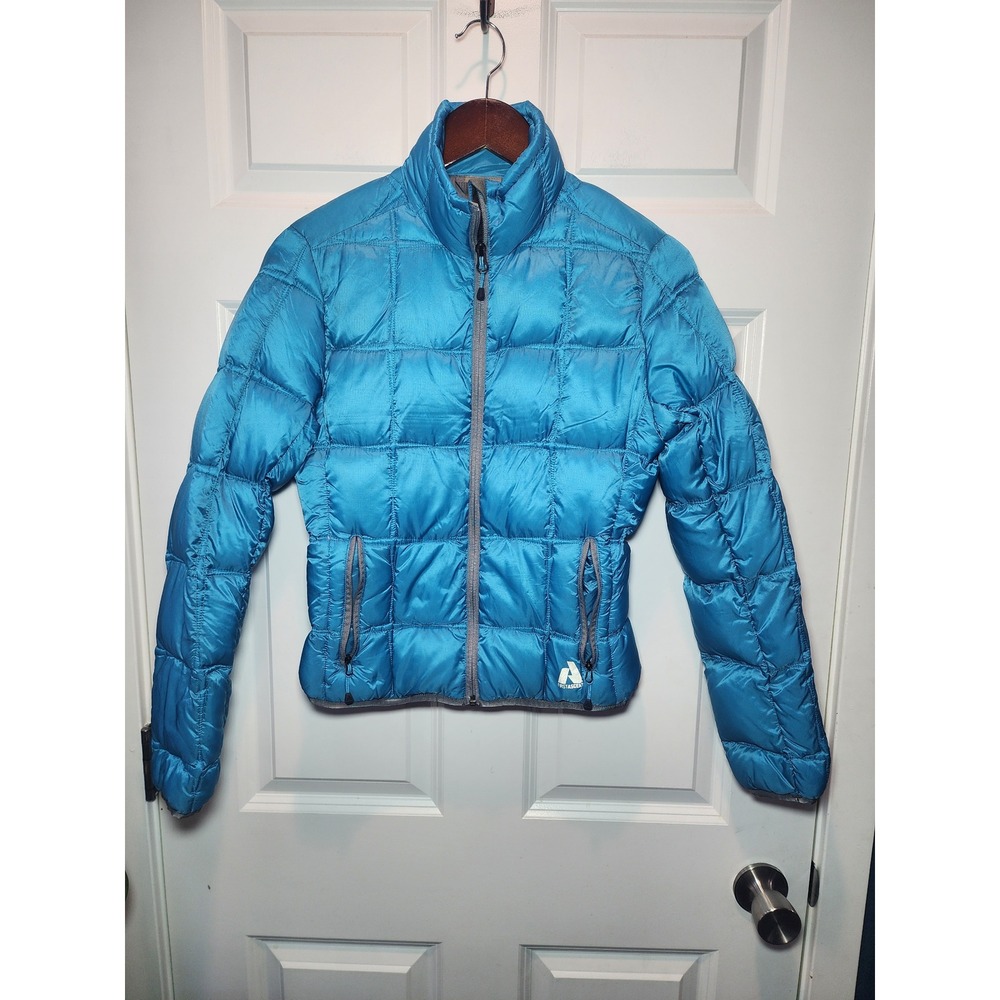 Eddie Bauer First Ascent 800 Down Jacket Blue Puffer Womens XS Mountaineering